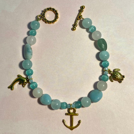 Aquamarine Sea Bracelet