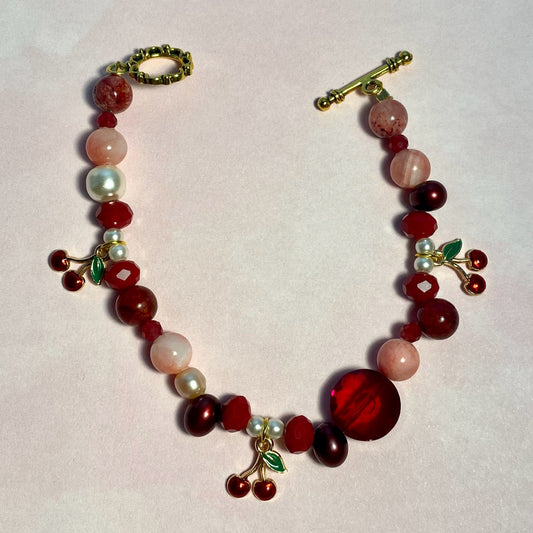 Cherries & Wine Bracelet