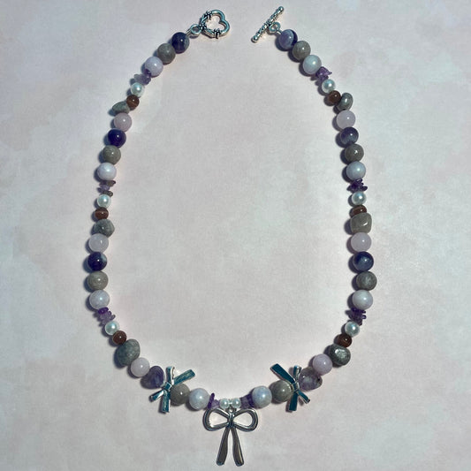 Amethyst Ribbons Necklace