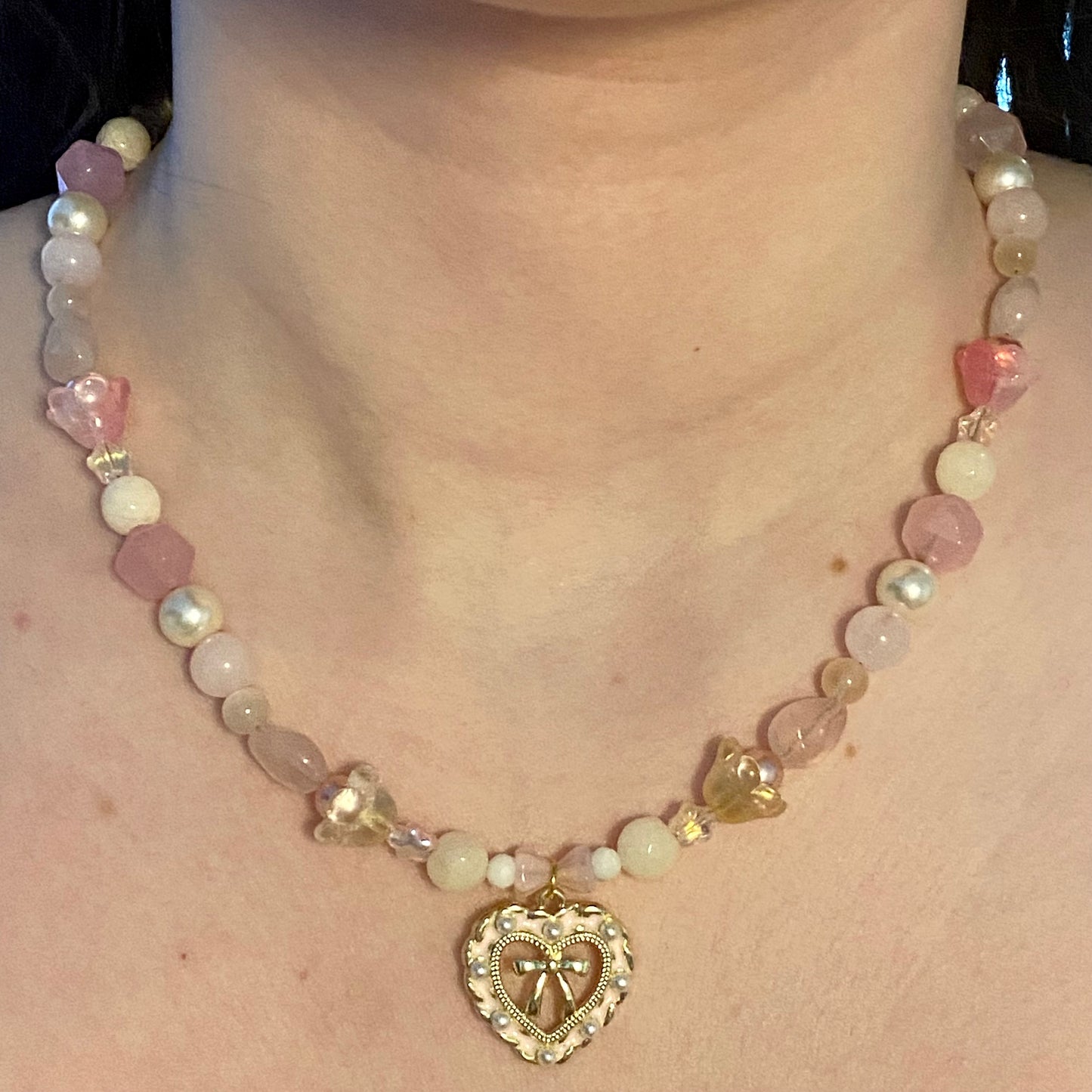 Rosy Embrace Necklace